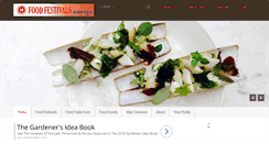 Desktop Screenshot of foodfestivalseurope.com